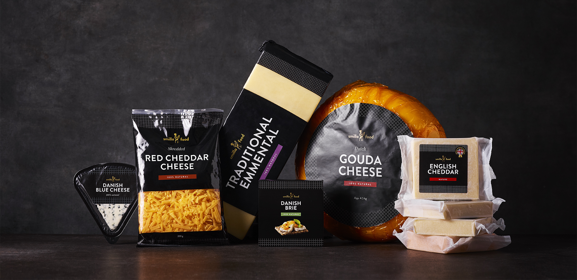 Showcase of Smilla's cheese products